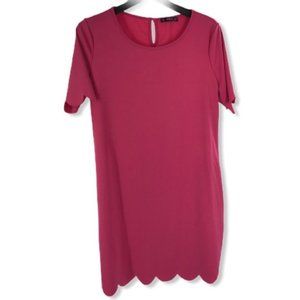 Shein Plus Pink Scallop Hem Dress *NWOT* sz XXL